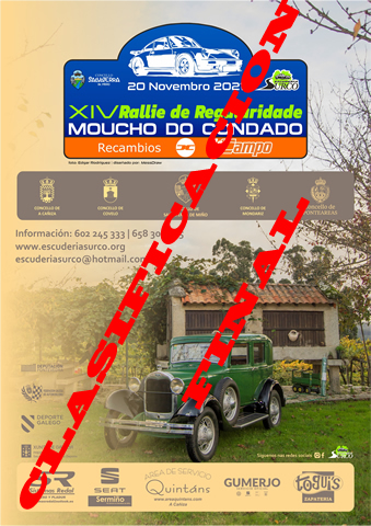 Clasificacion Final XIV Rallye Moucho do Condado